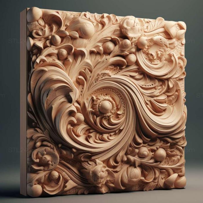 Patterns and decorations (stl soft 1, PATTERN_1649) 3D models for cnc